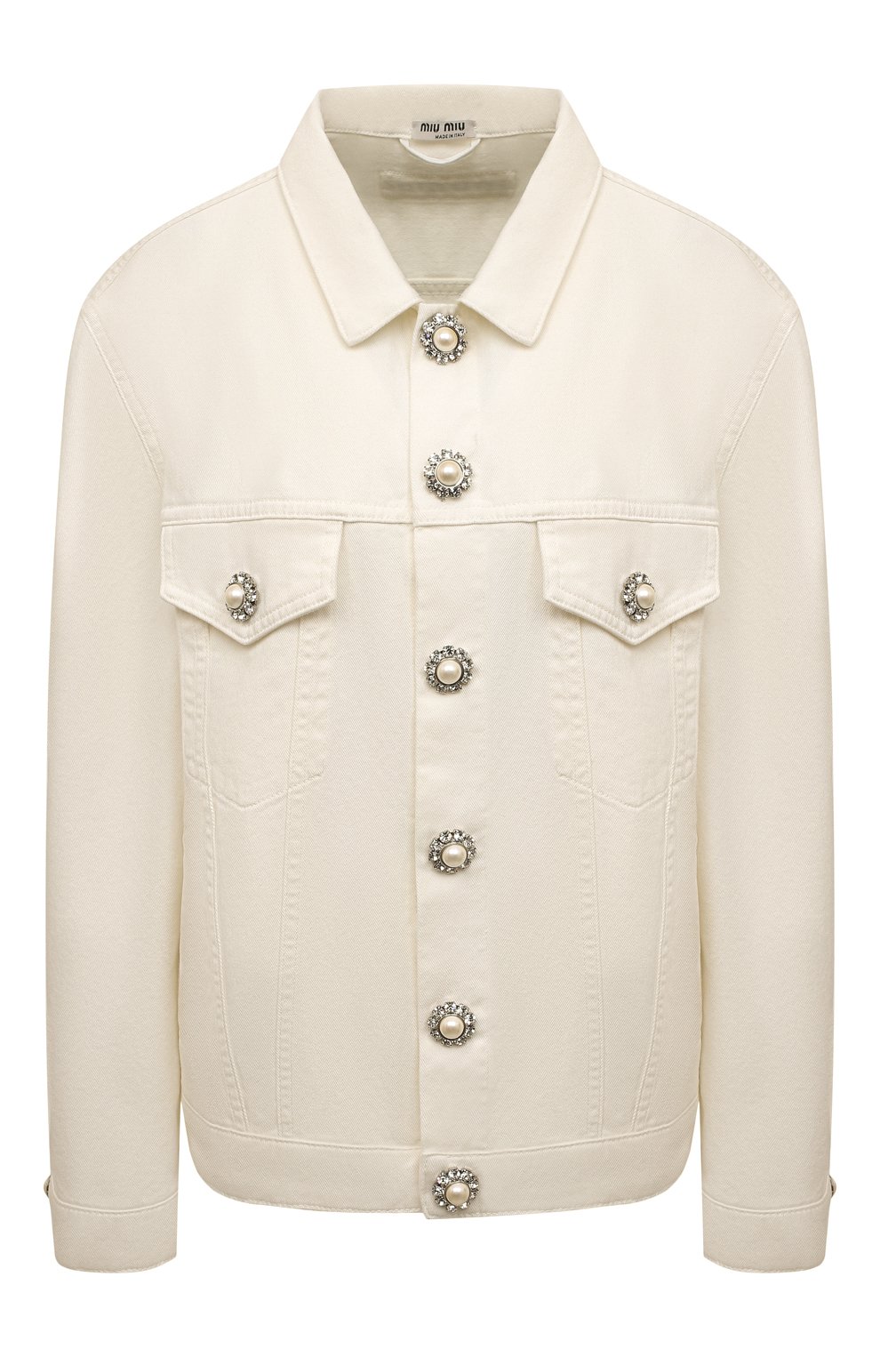 Джинсовая куртка MIU MIU, арт. GWB121-4YE-F0009, фото 1