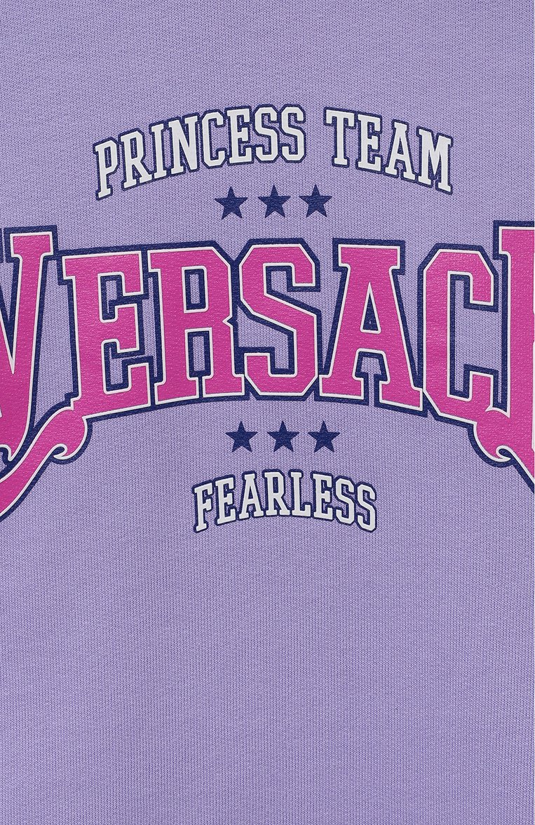 Хлопковое худи VERSACE, арт. 1006744/1A08428/4A-6A, фото 3