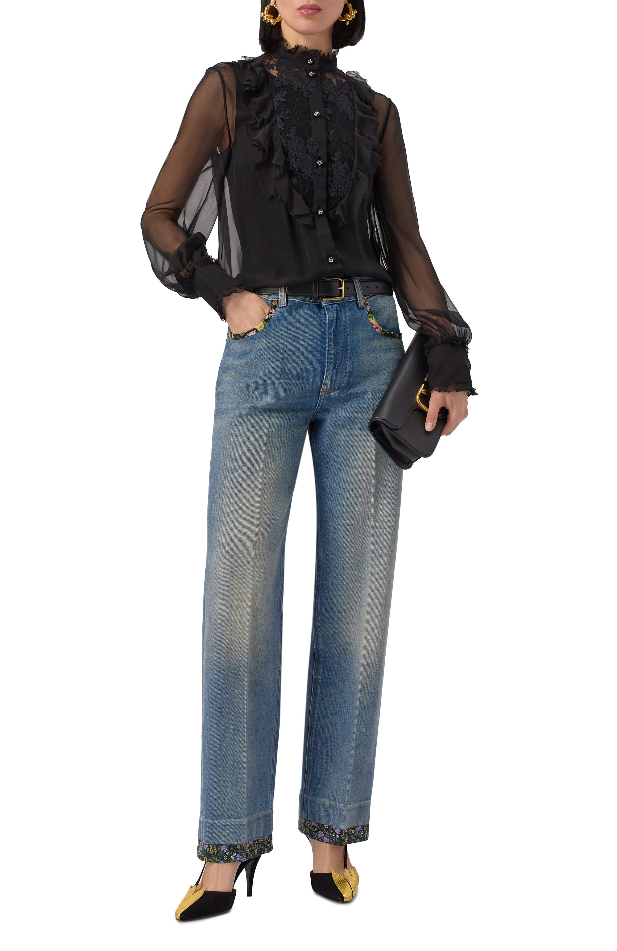 Джинсы VALENTINO, арт. 6B0DD19X94V, фото 2