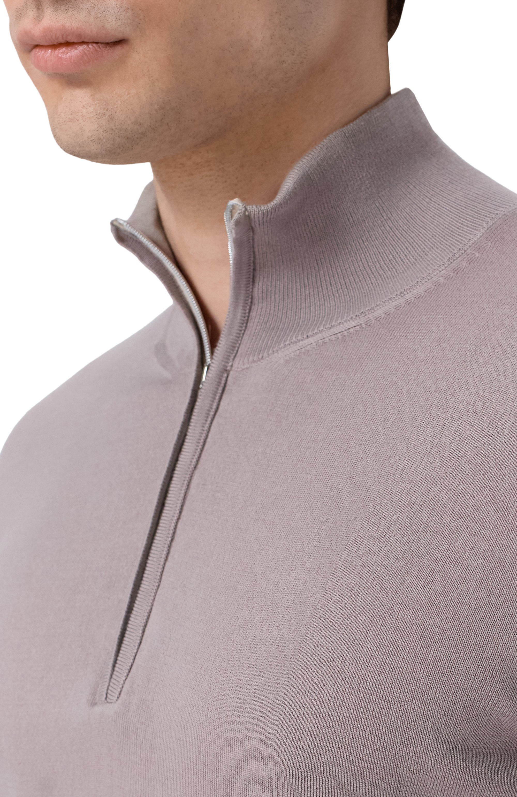 Хлопковый джемпер ANDREA CAMPAGNA бежевого цвета по цене 41600 руб., арт. M5426-8062, фото 5 Хлопковый джемпер ANDREA CAMPAGNA, арт. M5426-8062, фото 5