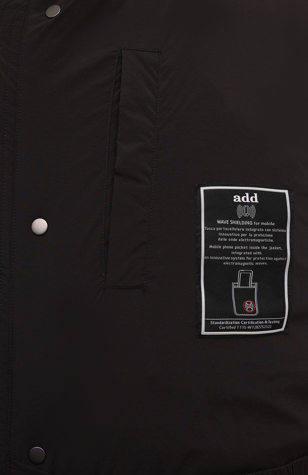 Пуховик ADD черного цвета по цене 86900 руб., арт. 10AMZ27, фото 6 Пуховик ADD, арт. 10AMZ27, фото 6