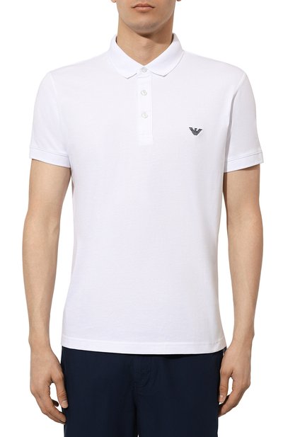Хлопковое поло EMPORIO ARMANI, арт. 211804/4R482, фото 3