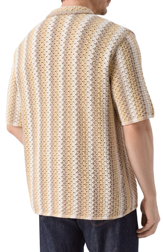 Хлопковая рубашка MVST 25E/X1P/0/A007/7594 Бежевый  25E/X1P/0/A007/7594 Фото 4