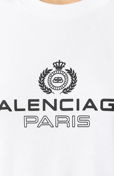 Хлопковая футболка BALENCIAGA, арт. 594599/TGV60, фото 5