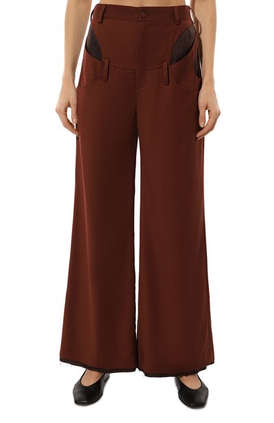 Брюки RED SEPTEMBER бордового цвета по цене 29000 руб., арт. 924.02.PNT09.51, фото 3 Брюки RED SEPTEMBER, арт. 924.02.PNT09.51, фото 3