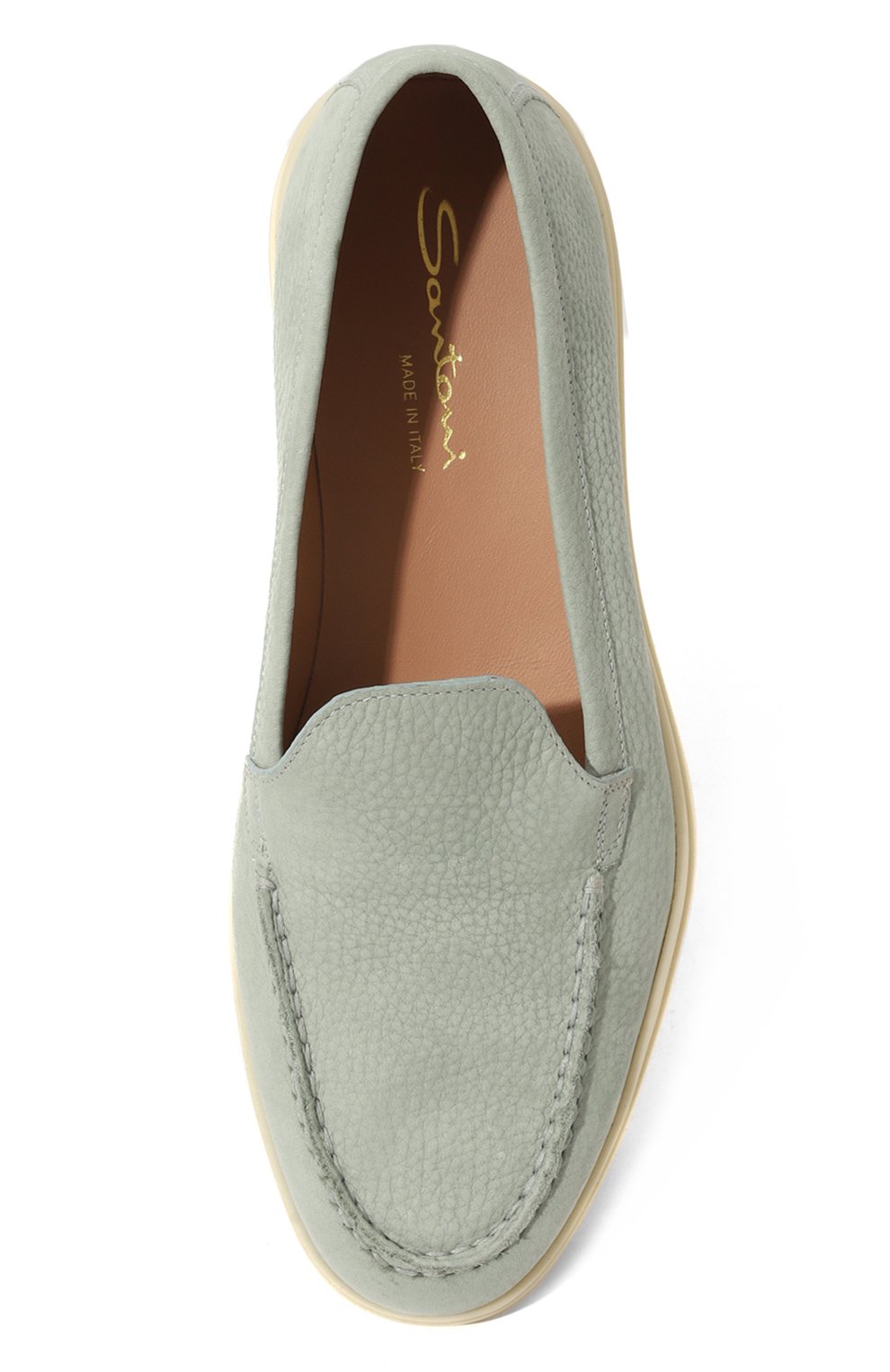 Лоферы из нубука yalta SANTONI, арт. WUYA58856TISNSV9, фото 6