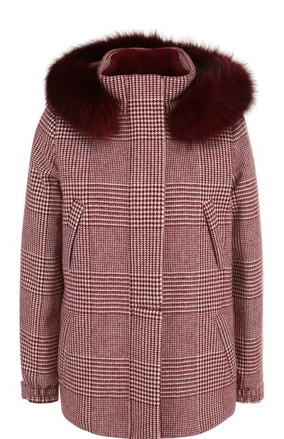Женская кашемировая куртка с отделкой из меха песца LORO PIANA, арт. FAG4370