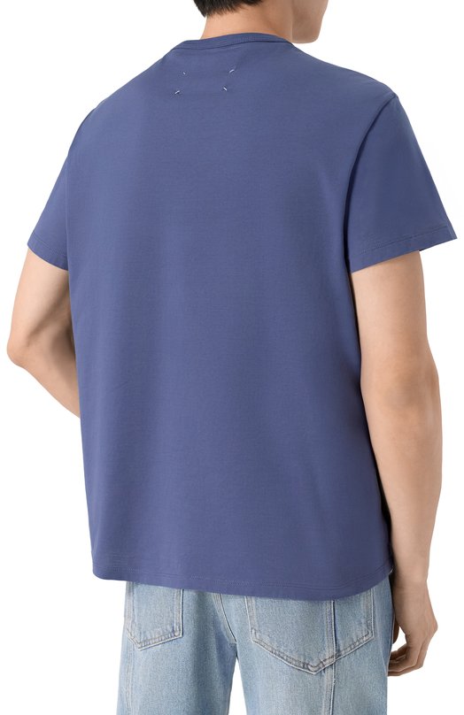 Хлопковая футболка Maison Margiela S30GC0701/S22816 Синий  S30GC0701/S22816 Фото 4