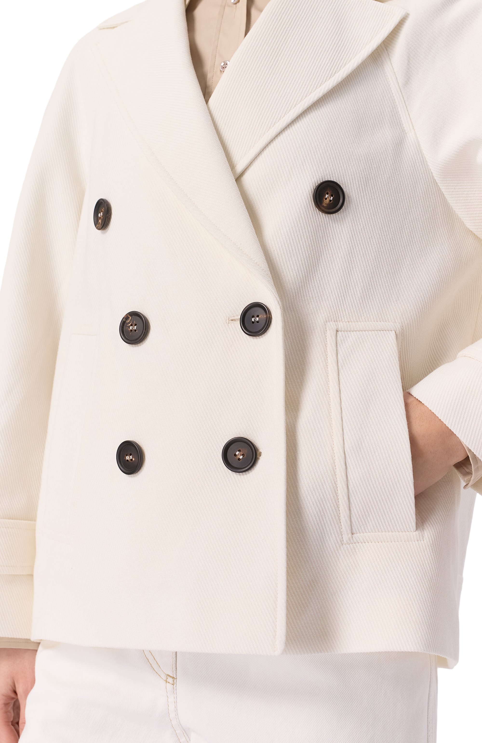 Полупальто из хлопка и льна BRUNELLO CUCINELLI, арт. MH5347892, фото 5