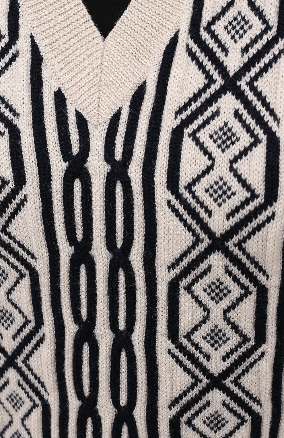 Шерстяной жилет DRIES VAN NOTEN белого цвета по цене 37050 руб., арт. 202-11201-1700, фото 5 Шерстяной жилет DRIES VAN NOTEN, арт. 202-11201-1700, фото 5