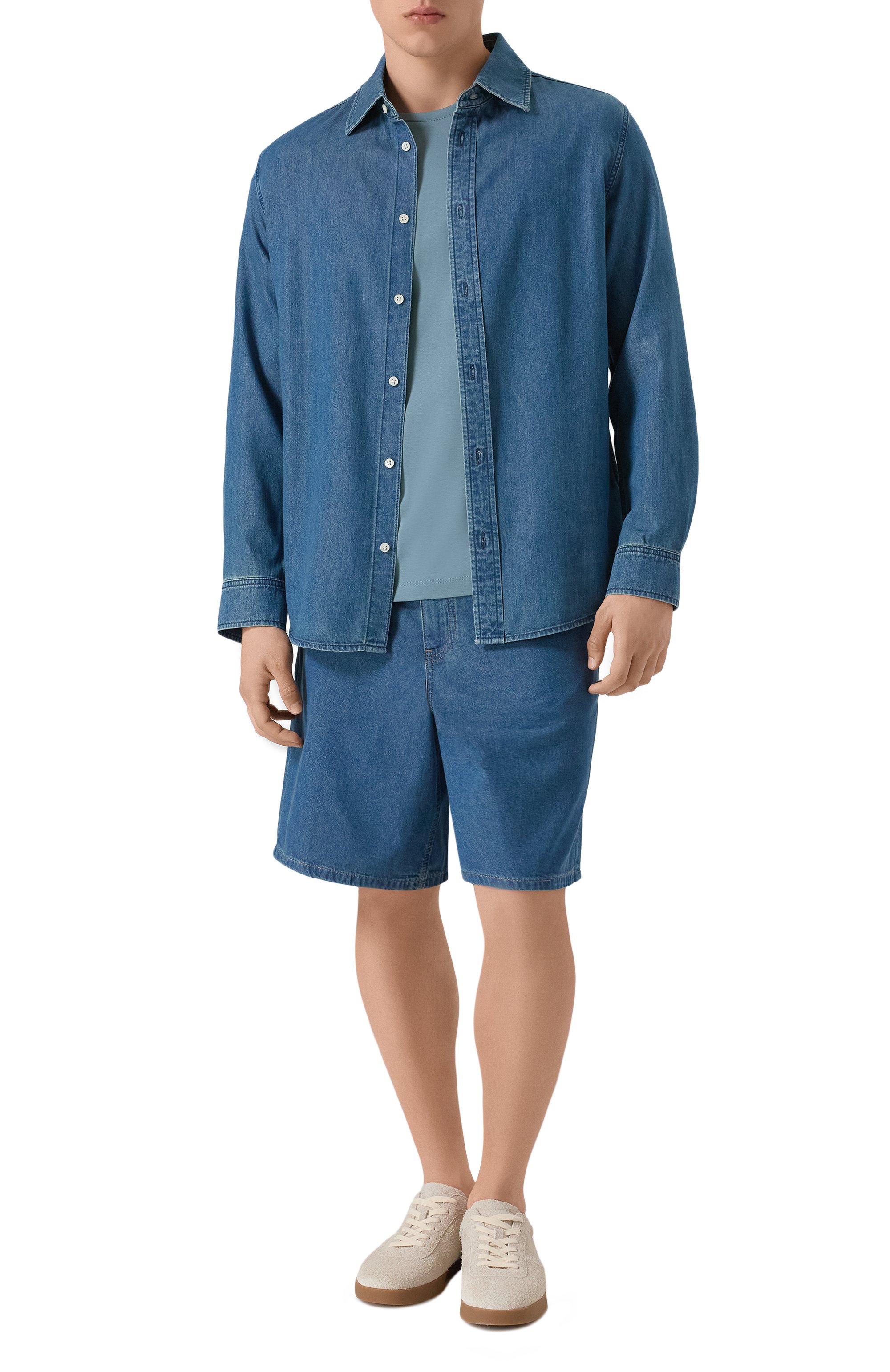 Джинсовая рубашка 12 STOREEZ, арт. 131930, фото 2