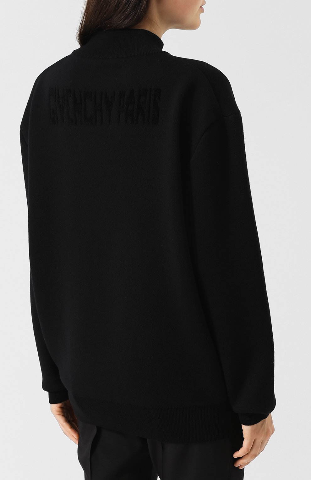 Шерстяной пуловер свободного кроя с воротником-стойкой GIVENCHY, арт. BW903E4Z2E, фото 4