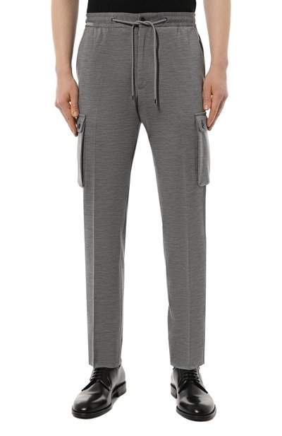 Брюки-карго из шерсти и хлопка CORNELIANI темно-серого цвета по цене 52750 руб., арт. 934L14-9318800, фото 3 Брюки-карго из шерсти и хлопка CORNELIANI, арт. 934L14-9318800, фото 3