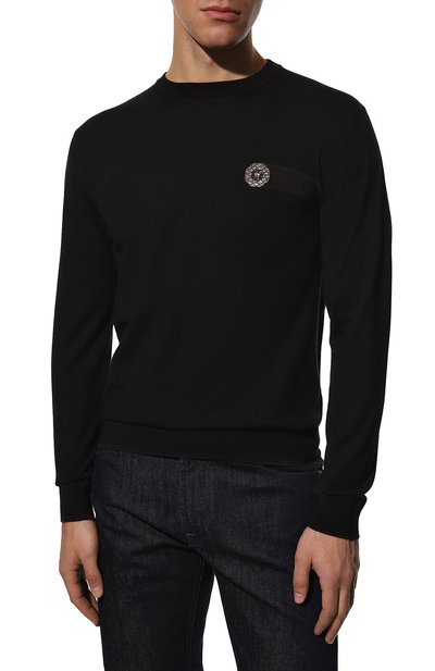 Джемпер с отделкой из кожи аллигатора STEFANO RICCI, арт. K606312AG1/F22465, фото 3