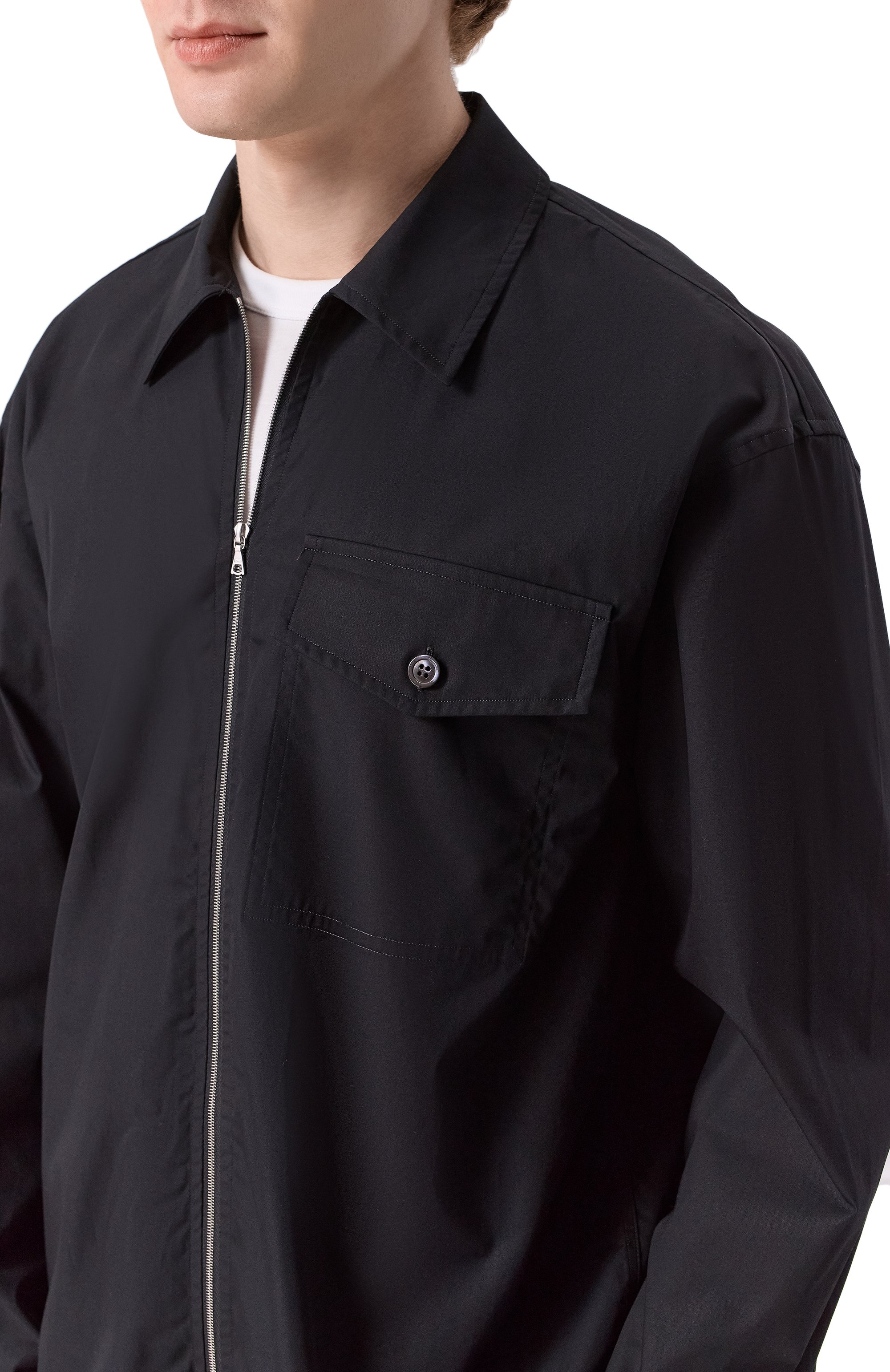 Хлопковая куртка-рубашка DRIES VAN NOTEN, арт. 252-020773-2293, фото 5