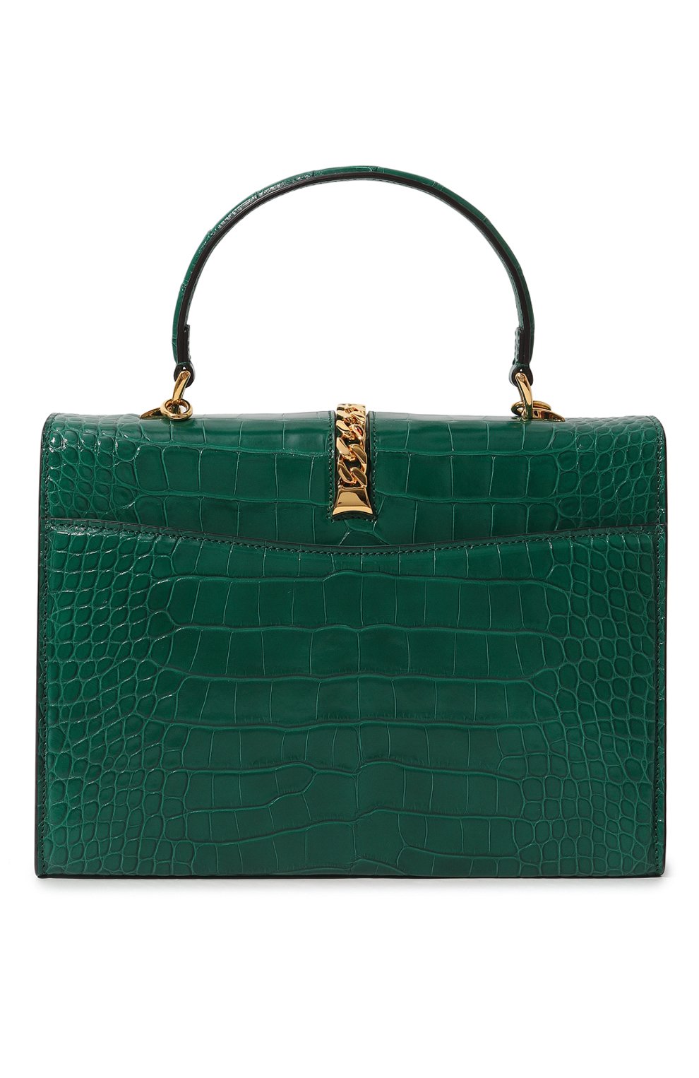 Сумка sylvie 1969 из кожи аллигатора GUCCI, арт. 602781 EV40G, фото 6