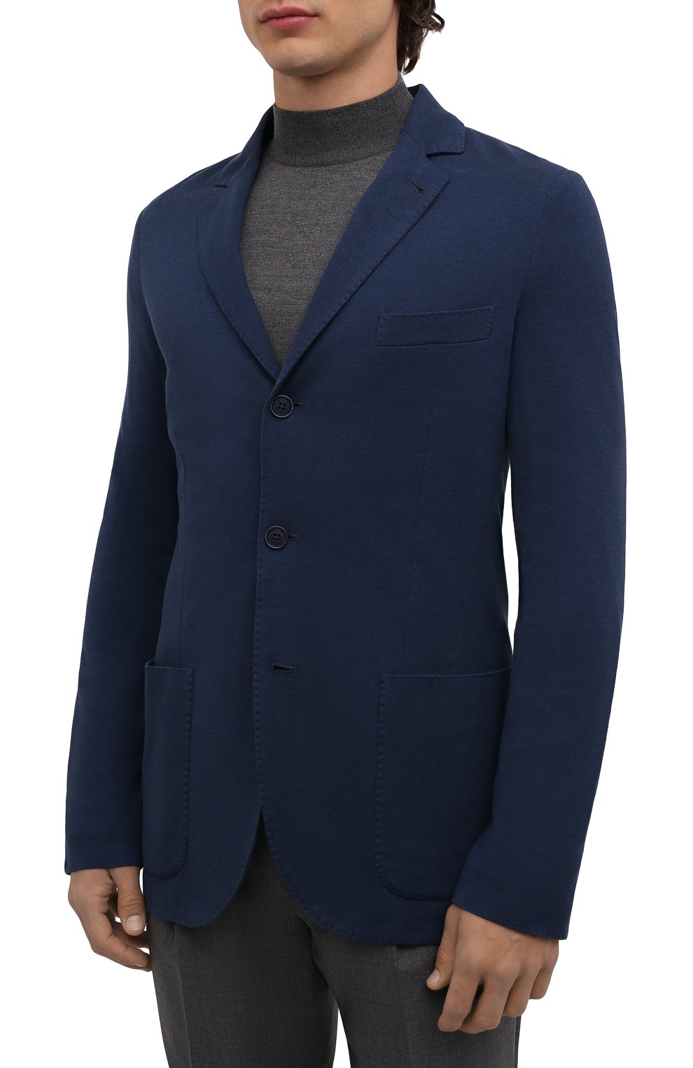 Пиджак из хлопка и шелка LORO PIANA, арт. FAE8388, фото 3