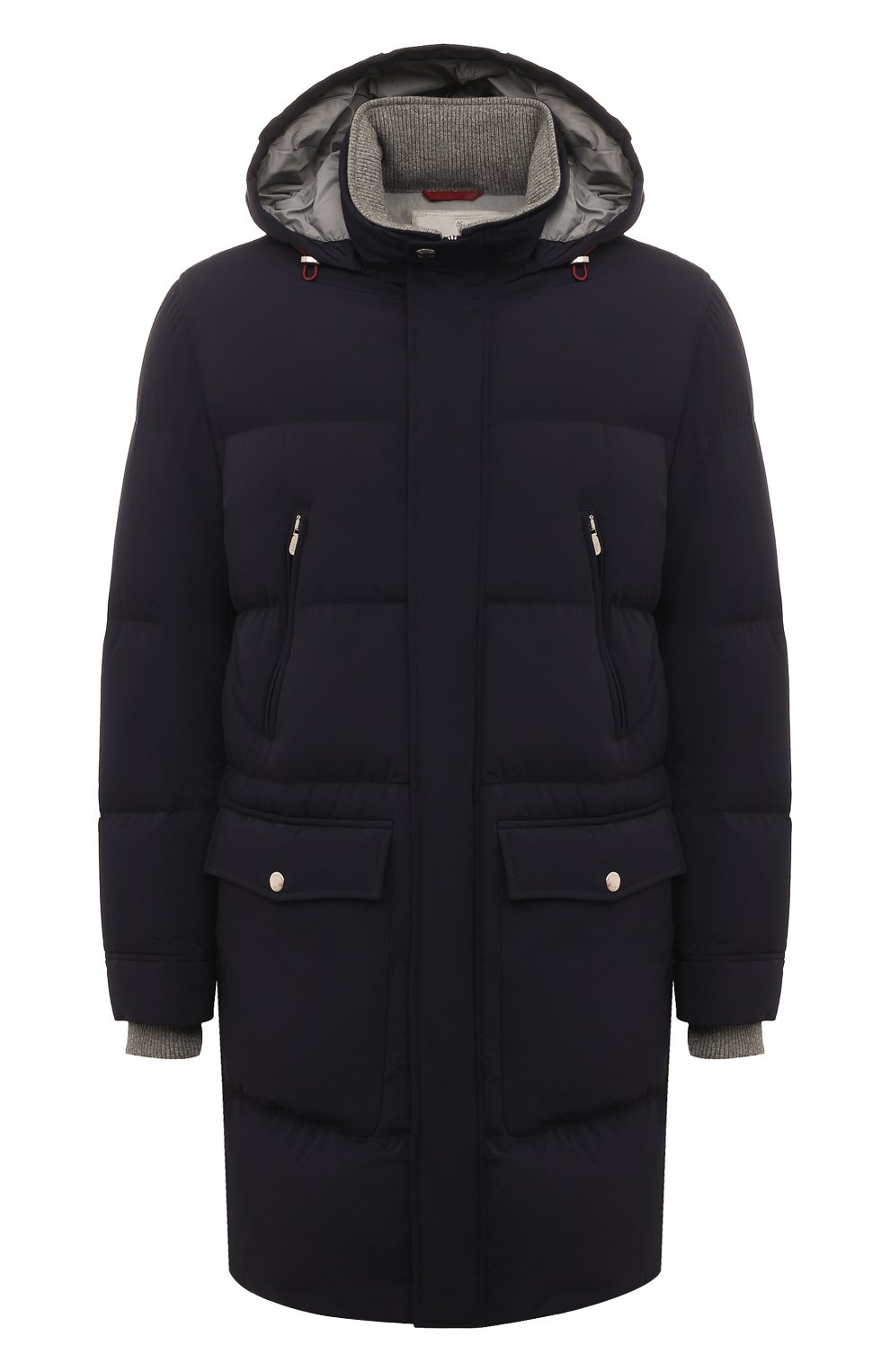 Пуховик BRUNELLO CUCINELLI темно-синего цвета по цене 543000 руб., арт. MM4031827, фото 1 Пуховик BRUNELLO CUCINELLI, арт. MM4031827, фото 1