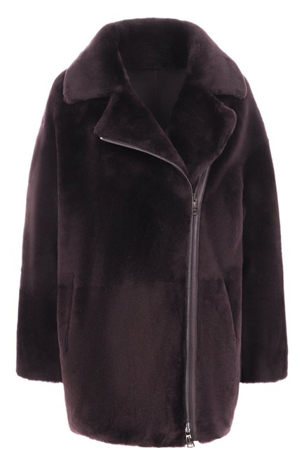 Женская дубленка из овчины MANZONI24, арт. 25M1418-S21