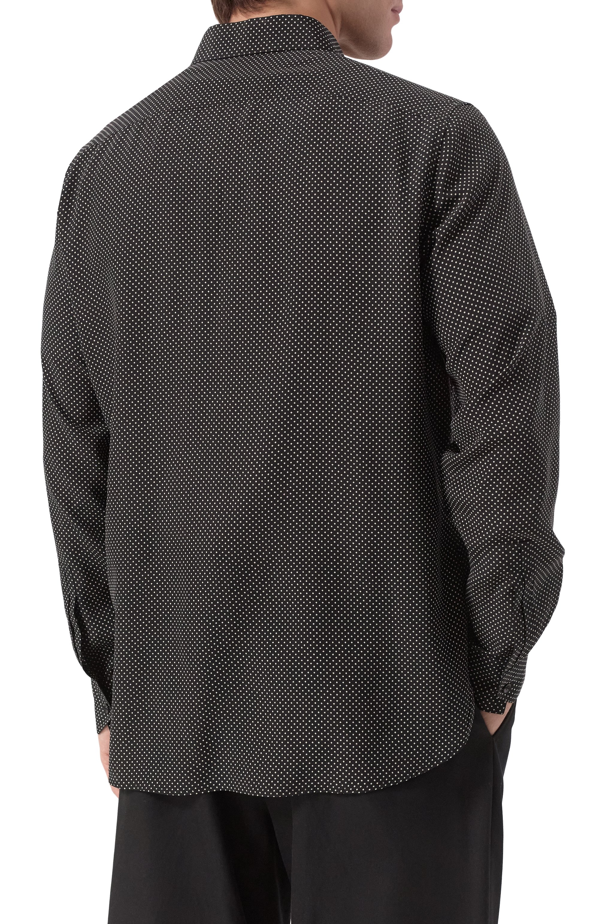 Шелковая рубашка SAINT LAURENT, арт. 646850/Y301W, фото 4