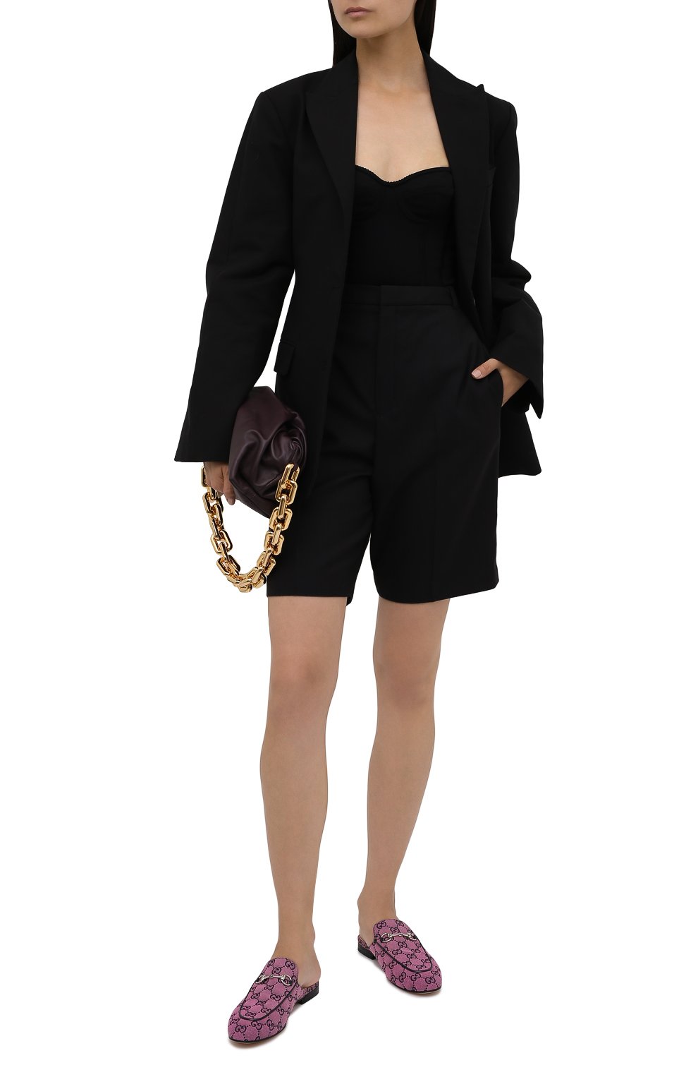 Текстильные сабо princetown GUCCI, арт. 663670/9SF10, фото 2