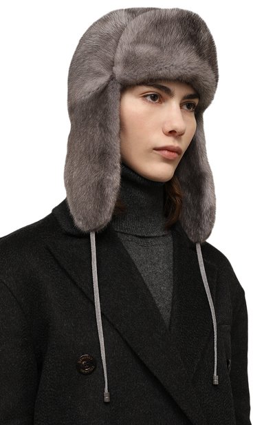 Меховая шапка-ушанка из норки VICTORIA KUSENKOVA, арт. 090600010094, фото 2