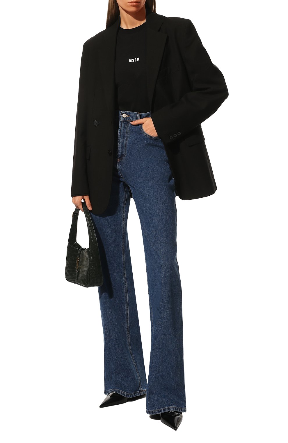 Хлопковый лонгслив MSGM, арт. 2000MDM501 200002, фото 2