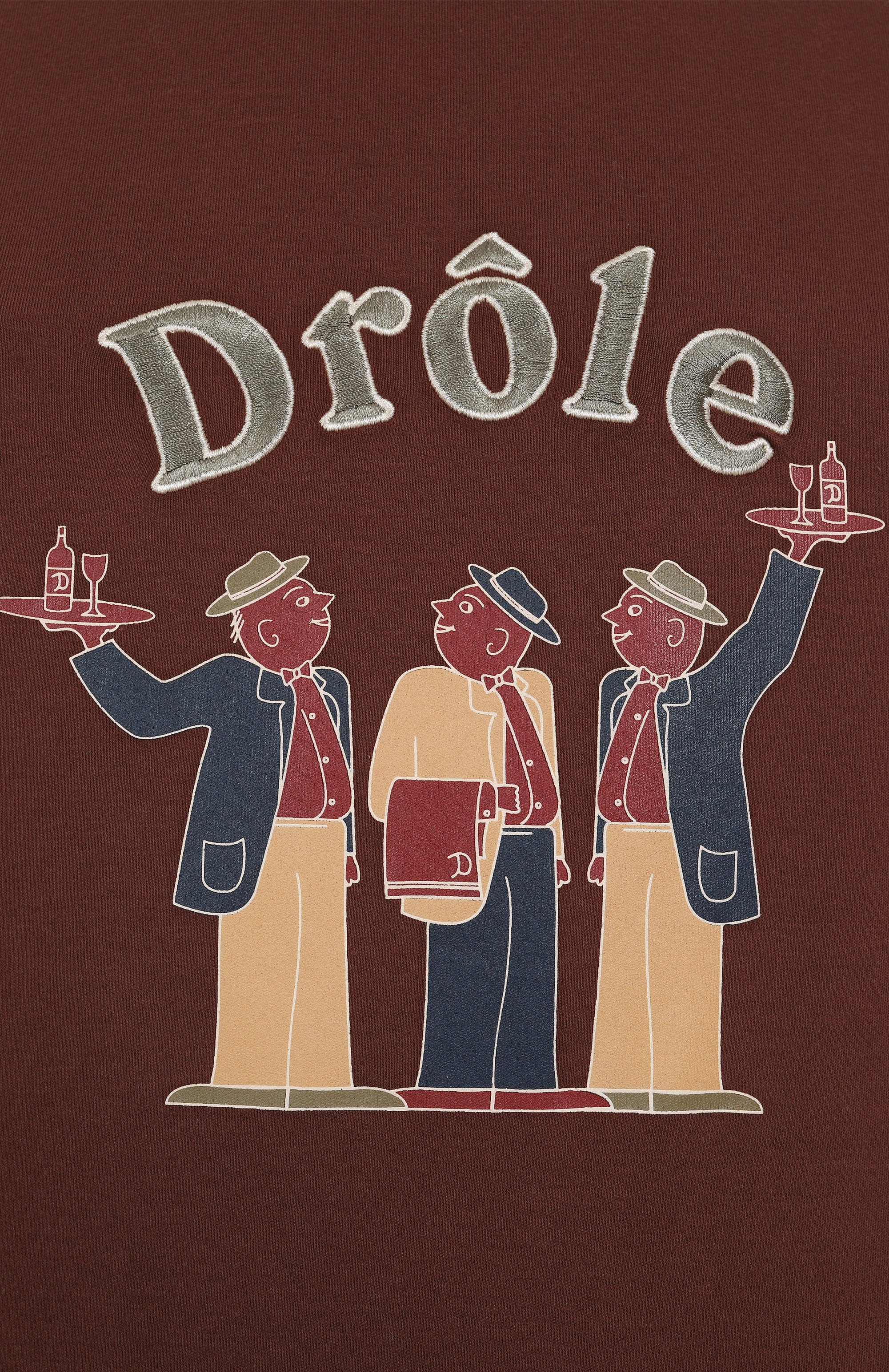 Хлопковая футболка DROLE DE MONSIEUR, арт. E-TS216-C0002-DBN, фото 6