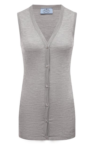 Женский шелковый жилет PRADA, арт. P29971-1Y82-F0031-212