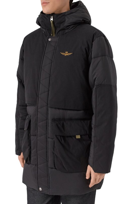 Утепленная парка Aeronautica Militare AB3015UCT04211 Чёрный  AB3015UCT04211 Фото 3