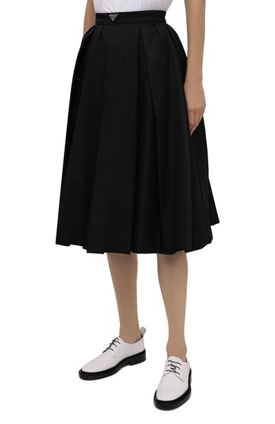 Плиссированная юбка PRADA, арт. 21H911-1WQ8-F0002-212, фото 3