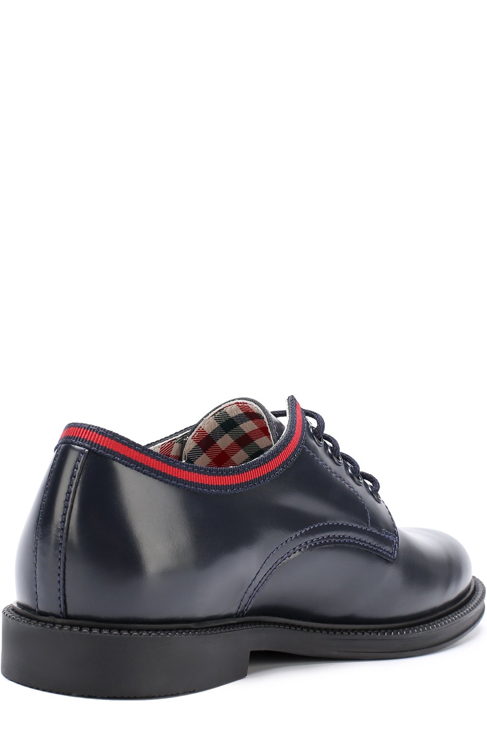 Кожаны е дерби с текстильной отделкой GUCCI, арт. 477514/D7310, фото 3