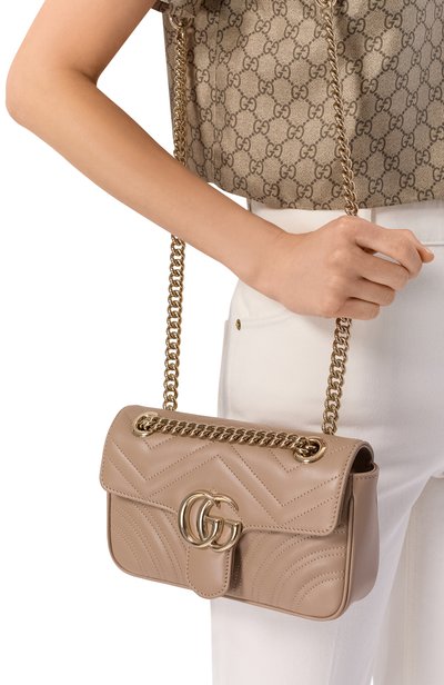 Женская сумка gg marmont small GUCCI, арт. 446744/AAER0