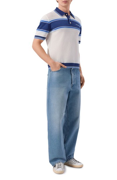 Поло из хлопка и шерсти CASABLANCA, арт. M-SS26-KW-1304-01, фото 2