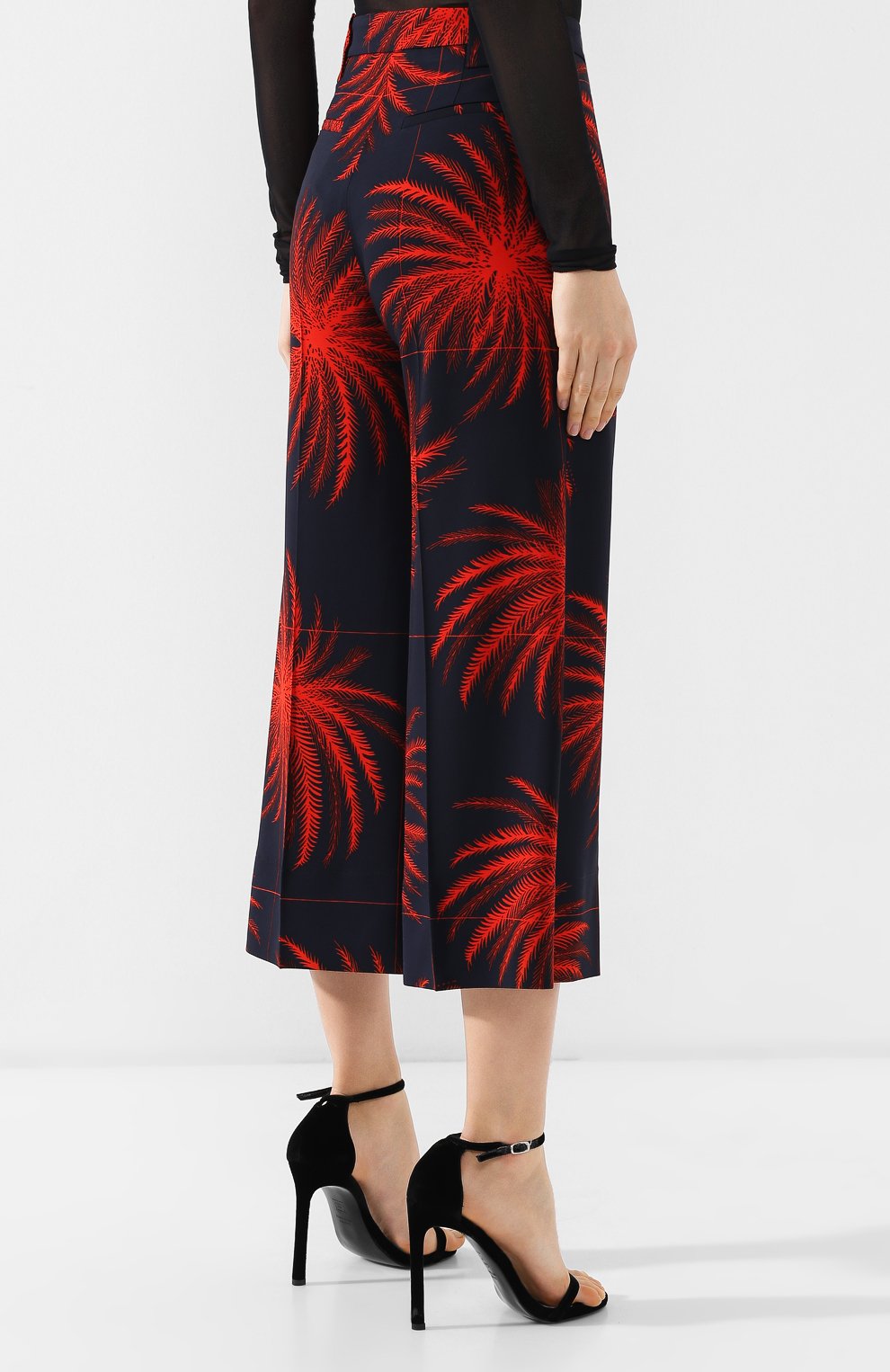 Кюлоты из вискозы VICTORIA, VICTORIA BECKHAM, арт. TRVV 117 PSS19 PRINTED HEAVY CREPE, фото 4