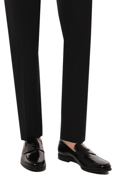 Кожаные пенни-лоферы PRADA, арт. 2DC213-P39-F0002-G000, фото 3