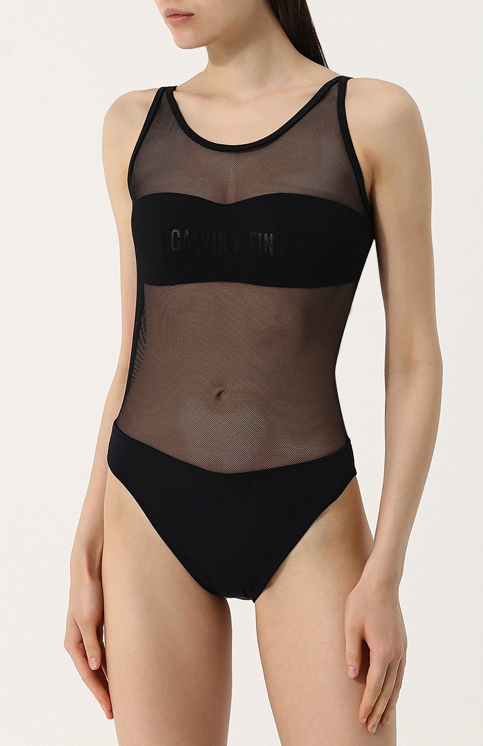 Слитный купальник с перфорированием и открытой спиной CALVIN KLEIN, арт. KW0KW00274, фото 2