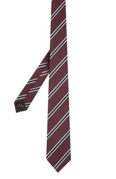 Шелковый галстук BRIONI коричневого цвета по цене 23250 руб., арт. 061D00/P0497, фото 2 Шелковый галстук BRIONI, арт. 061D00/P0497, фото 2