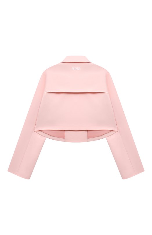 Укороченный жакет MSGM kids Розовый, фото 2