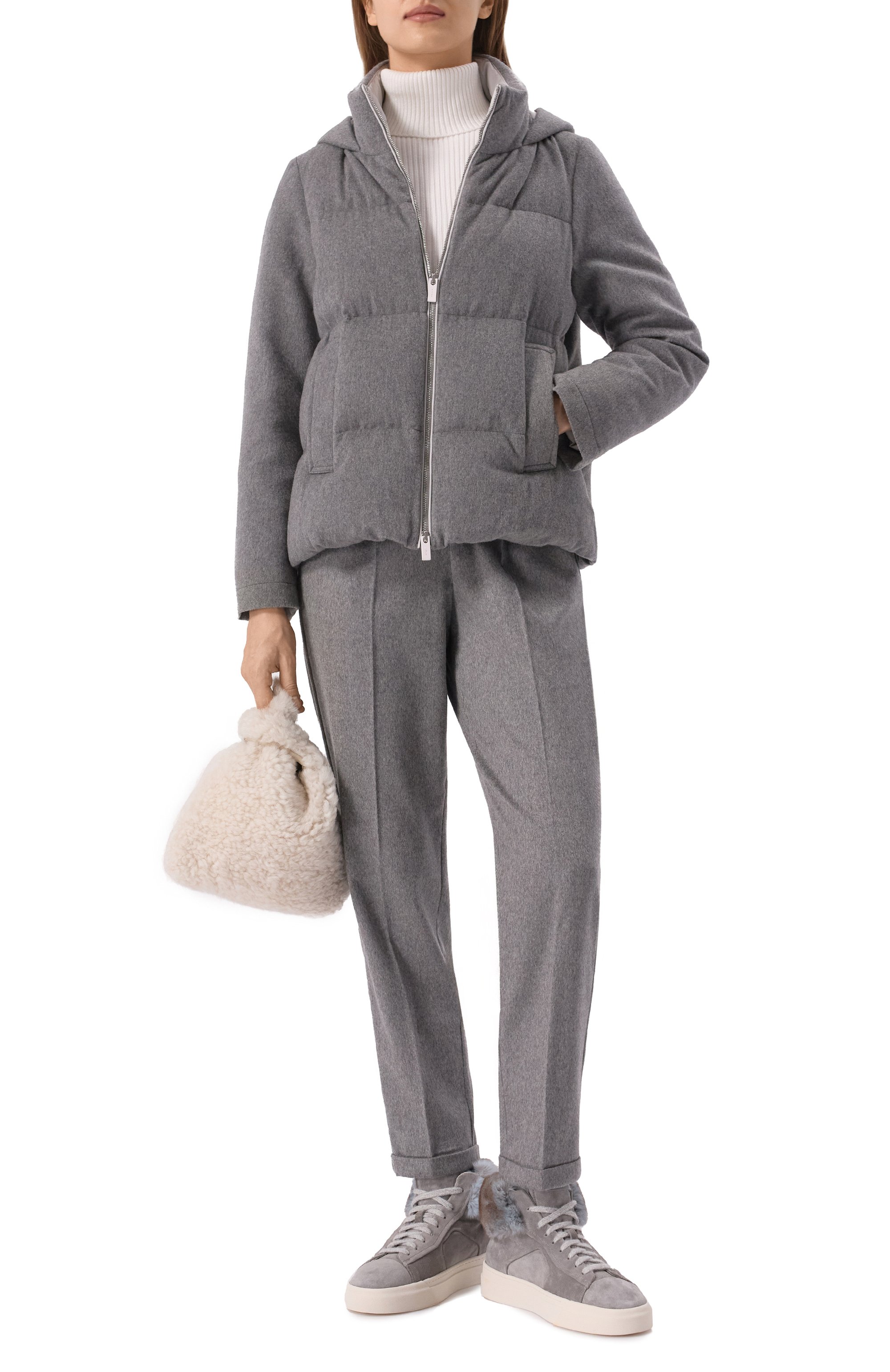 Кашемировый пуховик KITON, арт. D54658K0580E03, фото 2