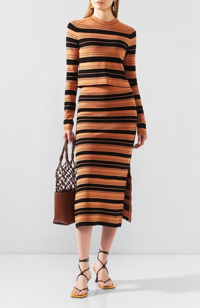 Юбка из смеси шелка и хлопка PROENZA SCHOULER WHITE LABEL, арт. WL2027392-KS047, фото 2