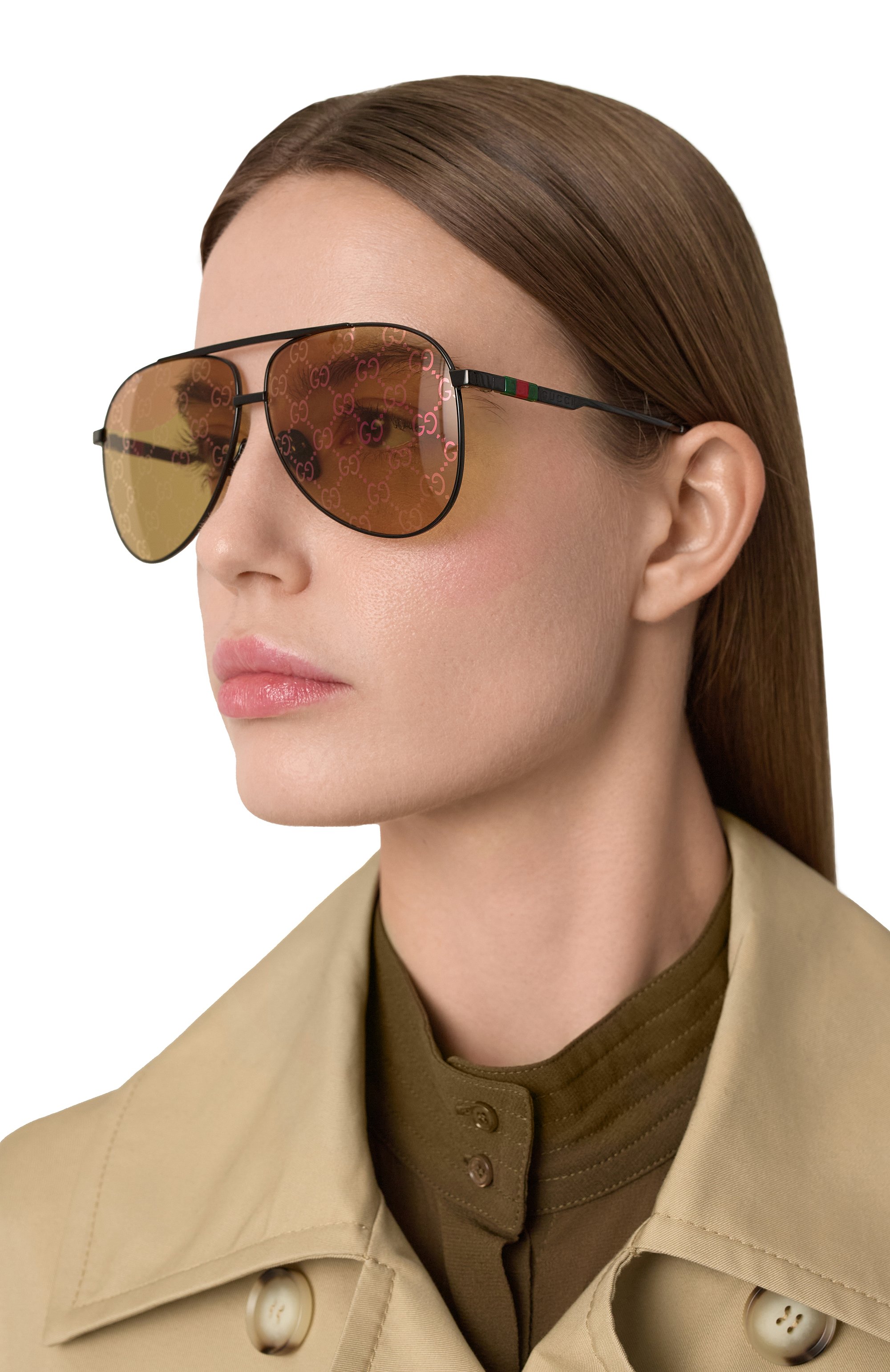 Солнцезащитные очки GUCCI желтого цвета по цене 61700 руб., арт. GG1677S 005, фото 3 Солнцезащитные очки GUCCI, арт. GG1677S 005, фото 3