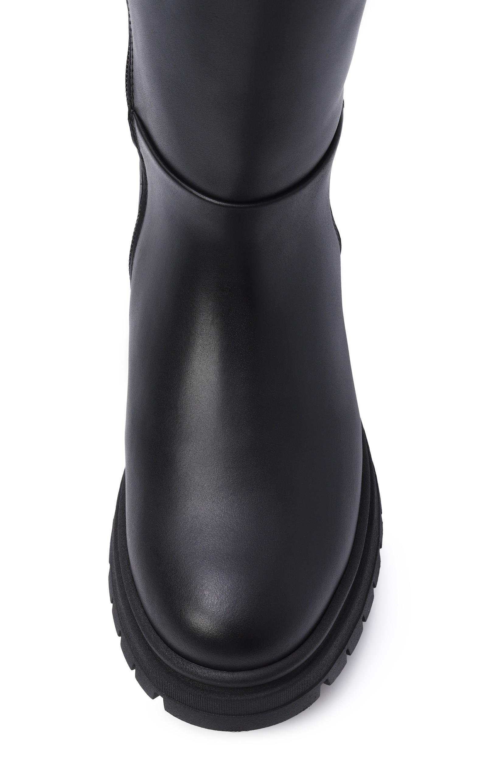 Кожаные сапоги ELISABETTA FRANCHI LA MIA BAMBINA черного цвета по цене 34200 руб., арт. F4A6-E0716-0448999-, фото 4 Кожаные сапоги ELISABETTA FRANCHI LA MIA BAMBINA, арт. F4A6-E0716-0448999-, фото 4