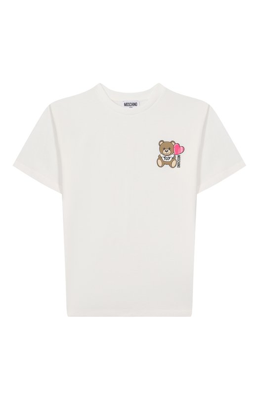 

Хлопковая футболка Moschino, Белый
