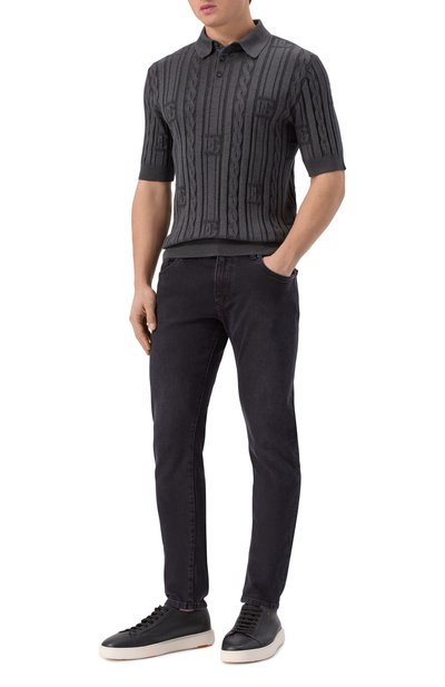 Поло из шелка и хлопка DOLCE & GABBANA, арт. GXZ02T/JFMKS, фото 2