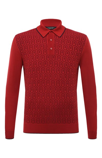 Мужская поло из шерсти и шелка STEFANO RICCI, арт. KE06004AP1/E23405/ALG