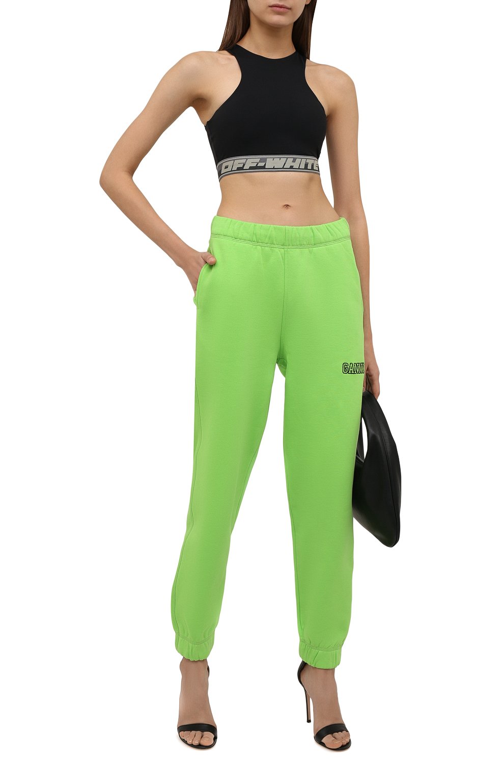 Бра-топ OFF-WHITE черного цвета по цене 27850 руб., арт. 0WV0039F21JER001, фото 2 Бра-топ OFF-WHITE, арт. 0WV0039F21JER001, фото 2