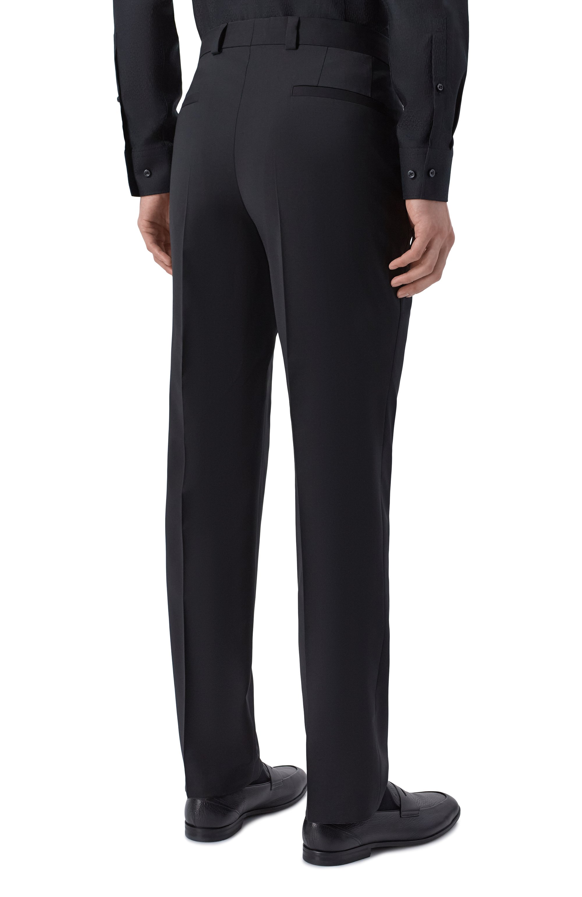 Брюки HUGO черного цвета по цене 16500 руб., арт. 50540150, фото 4 Брюки HUGO, арт. 50540150, фото 4