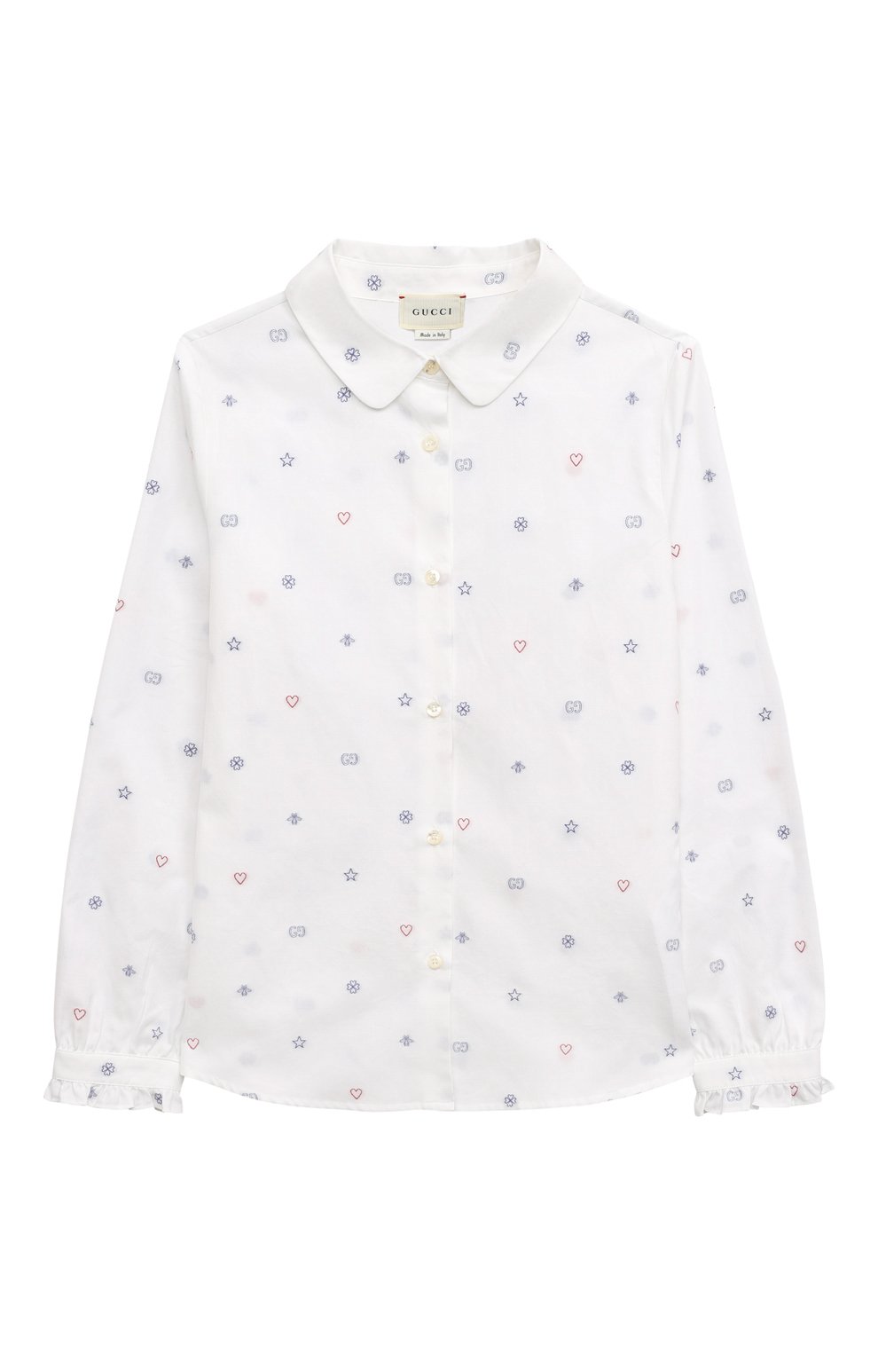 Хлопковая блузка GUCCI, арт. 629516 XWAKV, фото 1