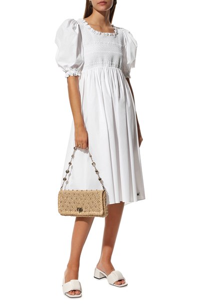 Кожаные мюли MIU MIU белого цвета по цене 76000 руб., арт. 5XX547-LYB-F0009-045, фото 2 Кожаные мюли MIU MIU, арт. 5XX547-LYB-F0009-045, фото 2